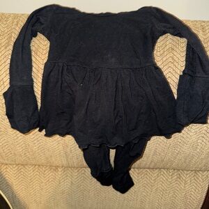 Ready set romper black twirl 0-6 months